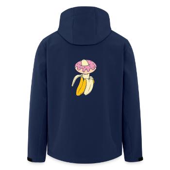 Banana Gift Food Porn Donut Shirt - Veste softshell homme en polyester recyclé Stanley/Stella - marine - Dos - AI Model Male 185 light (185cm)