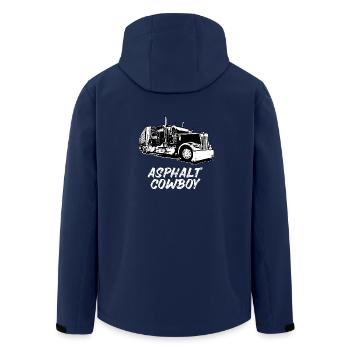Camion Trucker Brummi Truck Truck Driver - Veste softshell homme en polyester recyclé Stanley/Stella - marine - Dos - AI Model Male 185 light (185cm)