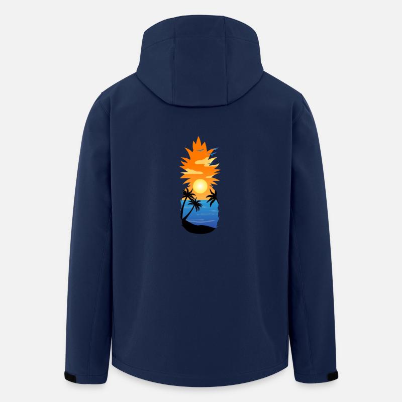 Pineapple - Summer Feelings - Recycelte Männer Softshell-Jacke von Stanley/Stella - Navy