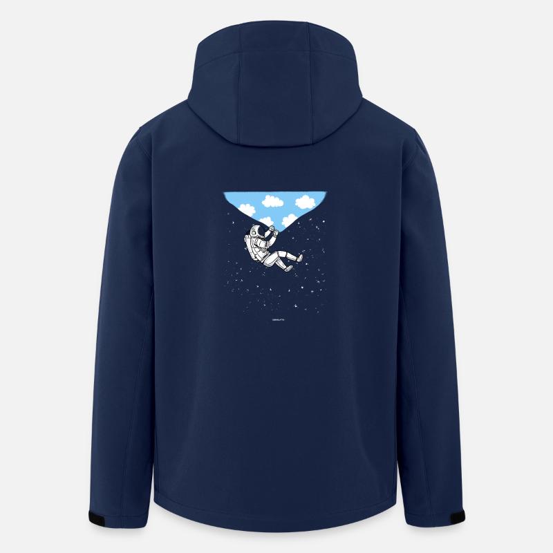 ASTRONAUT clouds gift - Men’s Recycled Softshell Jacket by Stanley/Stella - navy