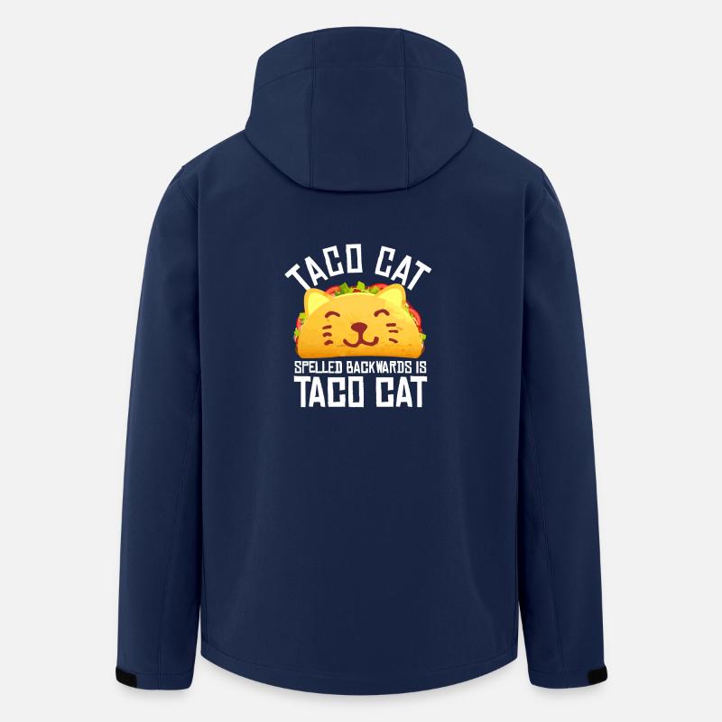 Taco Cat - Men’s Recycled Softshell Jacket by Stanley/Stella - navy