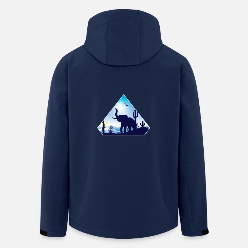 éléphant - Veste softshell homme en polyester recyclé Stanley/Stella - marine