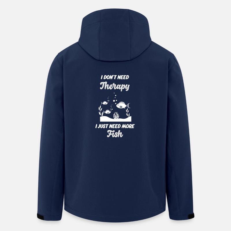 Poisson - poisson - aquariophile - thérapie - Veste softshell homme en polyester recyclé Stanley/Stella - marine