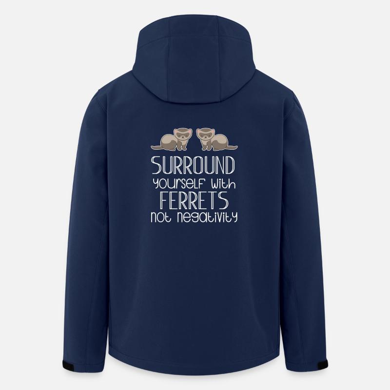 Frettchenfreund - Frettchen - Lustig - Geschenk - Recycelte Männer Softshell-Jacke von Stanley/Stella - Navy