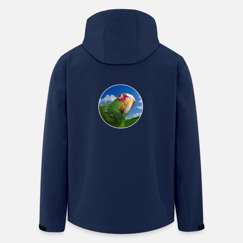 Weißstirnamazone - Recycelte Männer Softshell-Jacke von Stanley/Stella - Navy