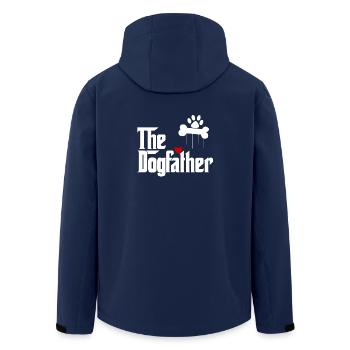 The Dogfather - Dog Dog Dog Human Dog - Men’s Recycled Softshell Jacket by Stanley/Stella - navy - Back - AI Model Male 185 light (185cm)