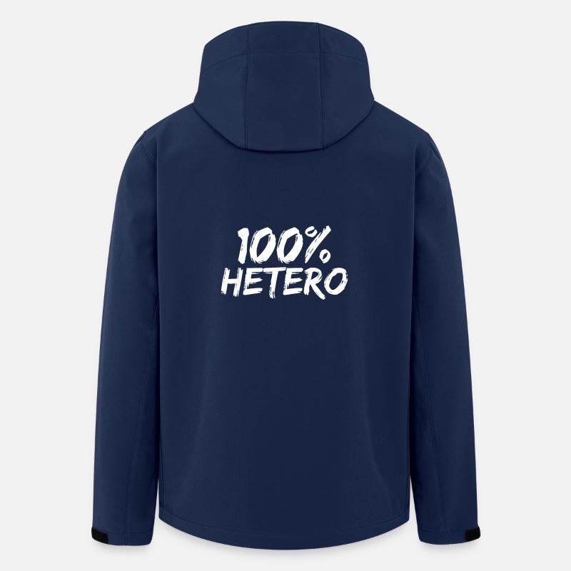 Hetero nice cool gift - Men’s Recycled Softshell Jacket by Stanley/Stella - navy