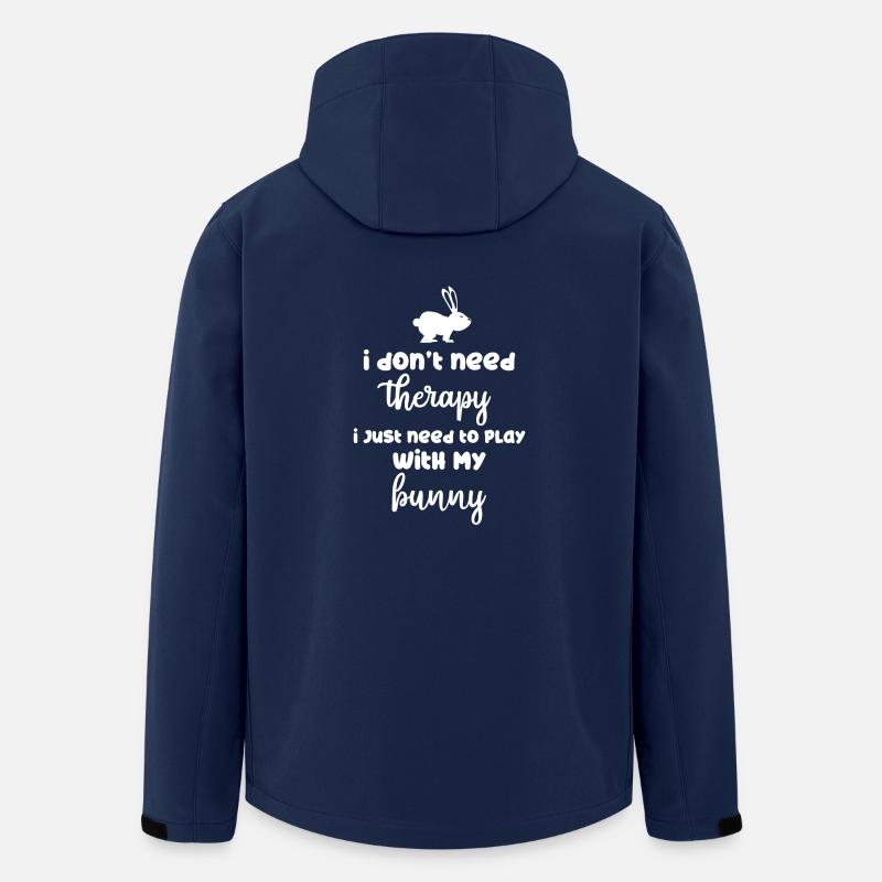 Rabbit - Rabbit - Rabbit owner - Therapy - Men’s Recycled Softshell Jacket by Stanley/Stella - navy