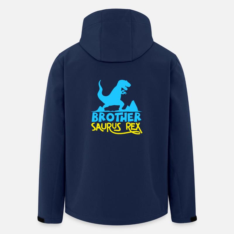 Frère Saurus Rex - Funny Dinosaur Graphic - Veste softshell homme en polyester recyclé Stanley/Stella - marine