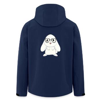 Lapins - Bunny - Lapin propriétaire - mignon - cadeau - Veste softshell homme en polyester recyclé Stanley/Stella - marine - Dos - AI Model Male 185 light (185cm)