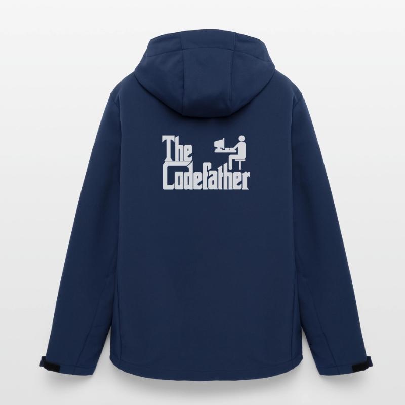 The Codefather Programmierer PC Coding Geschenk Recycelte Männer Softshell-Jacke von Stanley/Stella