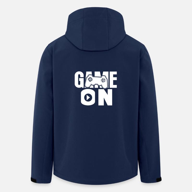 Playing computers - Men’s Recycled Softshell Jacket by Stanley/Stella - navy