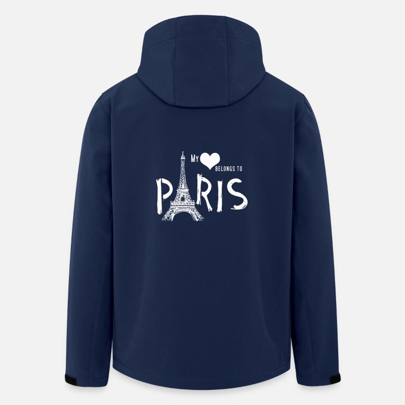 Paris - Veste softshell homme en polyester recyclé Stanley/Stella - marine