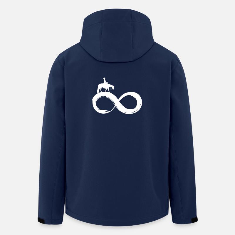 Infinity Pleasure Westernreiten - Recycelte Männer Softshell-Jacke von Stanley/Stella - Navy