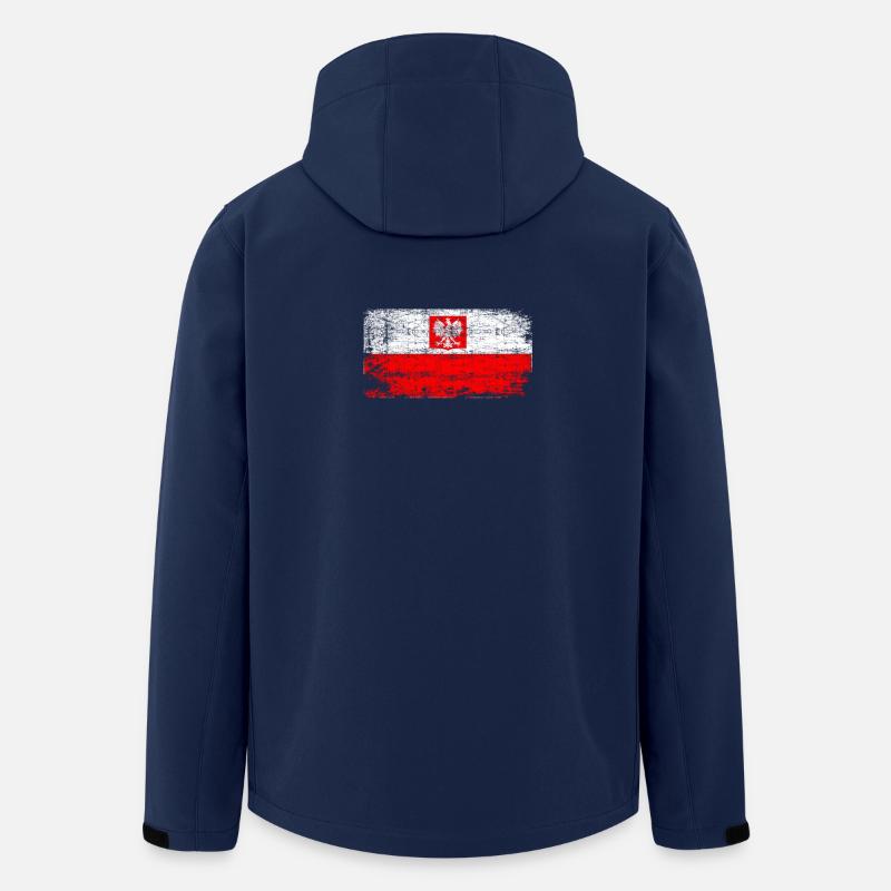 Aigle polonaise - Veste softshell homme en polyester recyclé Stanley/Stella - marine