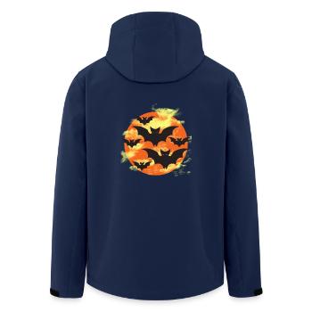 T-shirt chauve-souris - Veste softshell homme en polyester recyclé Stanley/Stella - marine - Dos - AI Model Male 185 light (185cm)