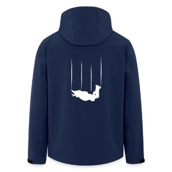 Geschenk Fallschirmspringer Shirt Skydiver T-Shirt - Recycelte Männer Softshell-Jacke von Stanley/Stella - Navy - Hinten - AI Model Male 185 light (185cm)