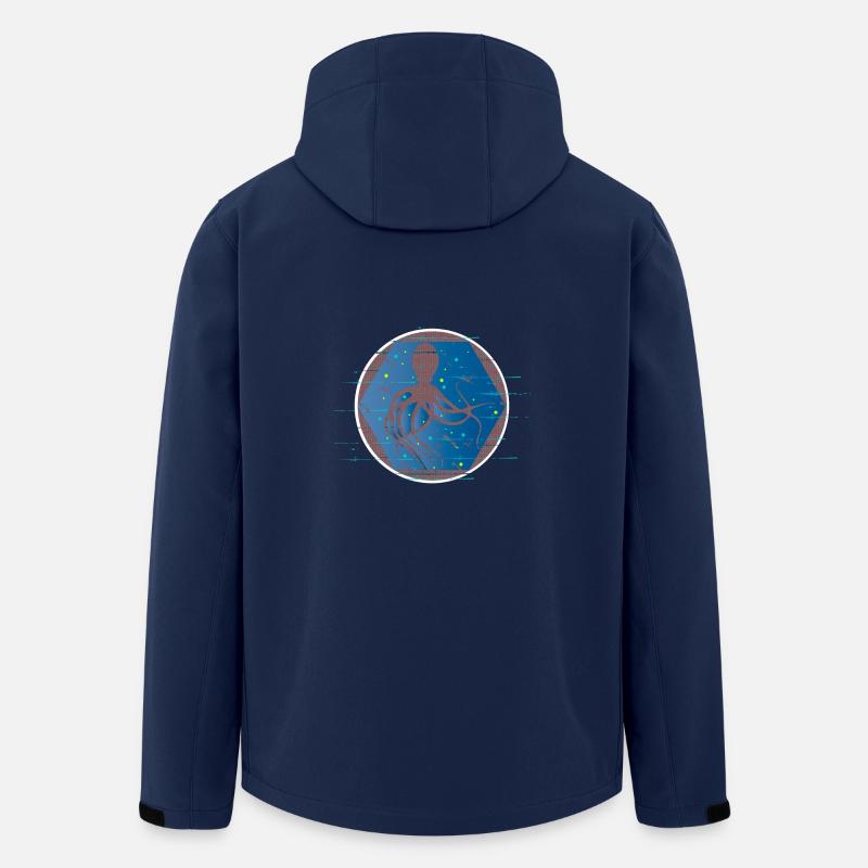 Octopus is dancing - Men’s Recycled Softshell Jacket by Stanley/Stella - navy