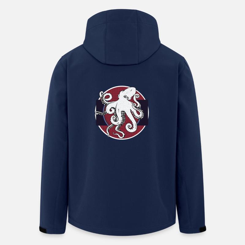 Friendly Octopus - Men’s Recycled Softshell Jacket by Stanley/Stella - navy