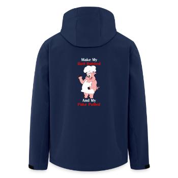 Faire frotter mes fesses et mon poke tiré Griller - Veste softshell homme en polyester recyclé Stanley/Stella - marine - Dos - AI Model Male 185 light (185cm)
