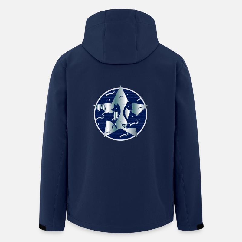 Renard dans l'étoile - Veste softshell homme en polyester recyclé Stanley/Stella - marine