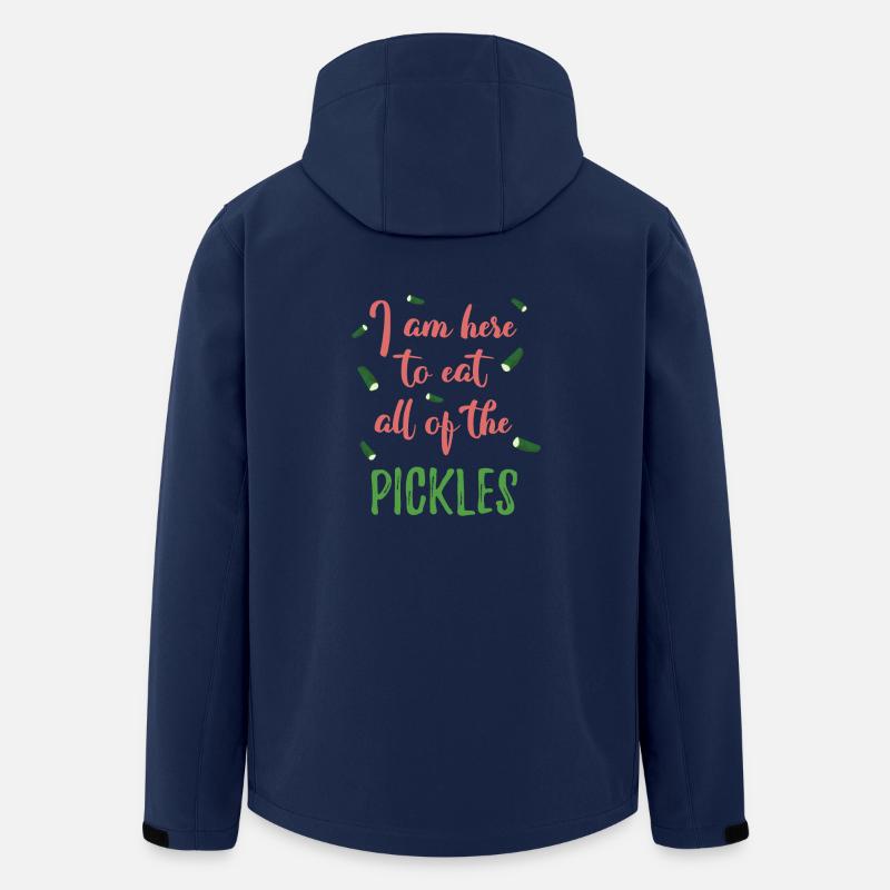 Je suis ici pour manger tous les cornichons - Veste softshell homme en polyester recyclé Stanley/Stella - marine