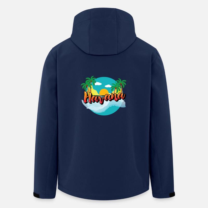 Havanna Kuba Karibik Urlaub Kreuzfahrt - Recycelte Männer Softshell-Jacke von Stanley/Stella - Navy