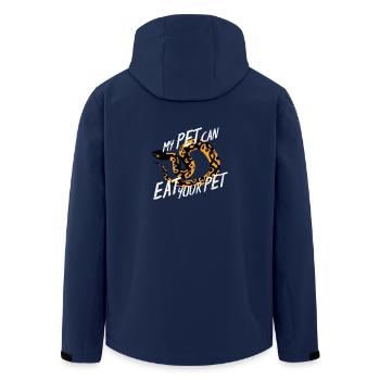 Lustiges Schlangen T-Shirt Geschenk Kinder - Recycelte Männer Softshell-Jacke von Stanley/Stella - Navy - Hinten - AI Model Male 185 light (185cm)