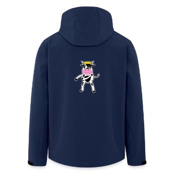 Floss Dance Move Cow - Men’s Recycled Softshell Jacket by Stanley/Stella - navy - Back - AI Model Male 185 light (185cm)