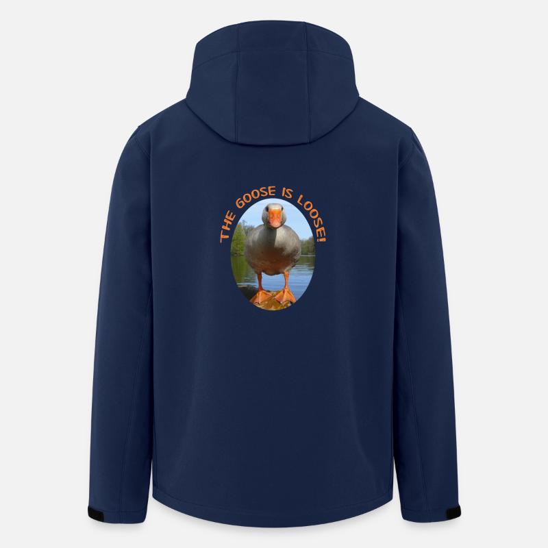 L'Oie est lâche! - Veste softshell homme en polyester recyclé Stanley/Stella - marine