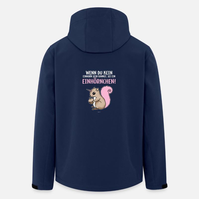 Einhorn Eichhörnchen Geschenk Einhörner - Recycelte Männer Softshell-Jacke von Stanley/Stella - Navy