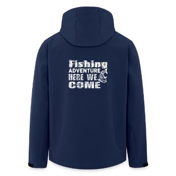 Pêche Pêche - Veste softshell homme en polyester recyclé Stanley/Stella - marine - Dos - AI Model Male 185 light (185cm)