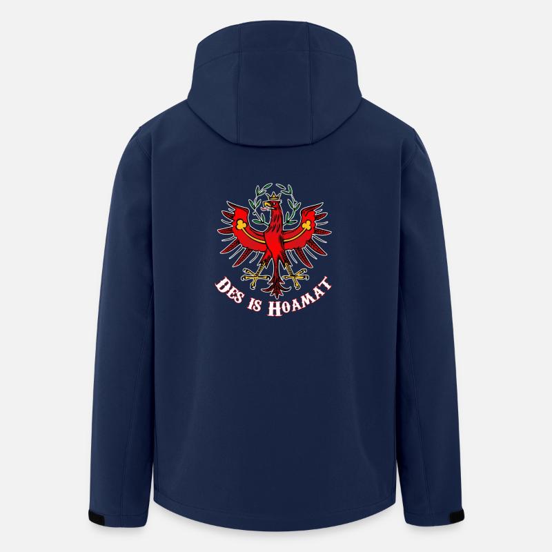 Tyrol est hoamat - Veste softshell homme en polyester recyclé Stanley/Stella - marine