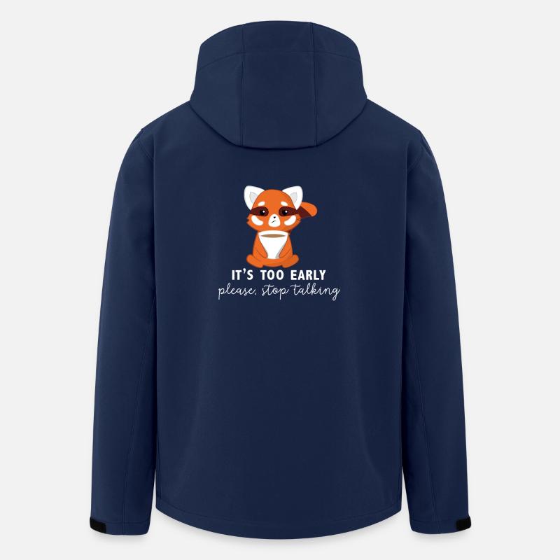 Roter Panda - Katzenbär - Morgenmuffel - Recycelte Männer Softshell-Jacke von Stanley/Stella - Navy