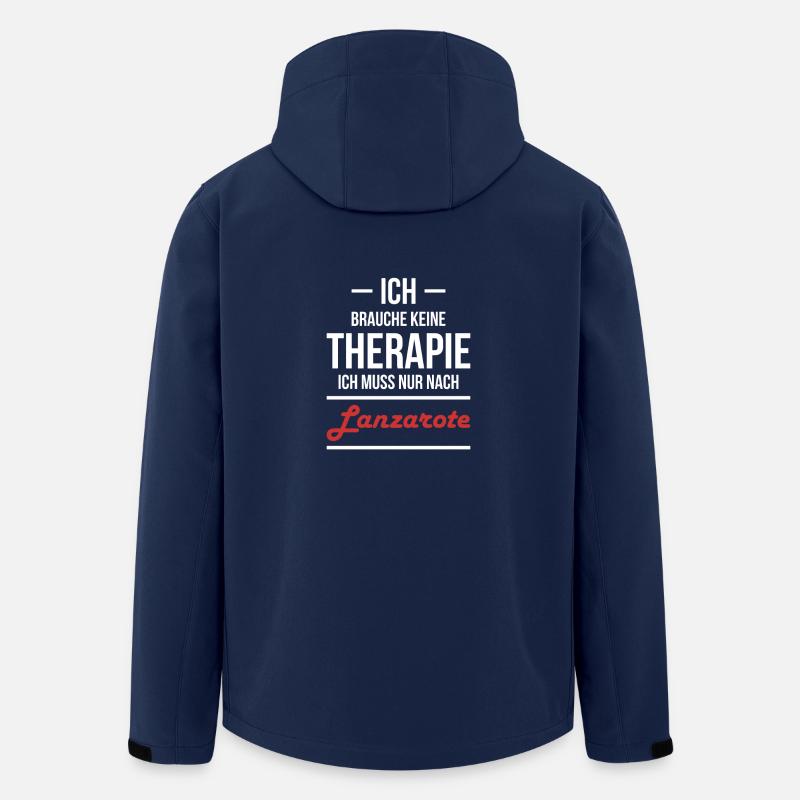 Lanzarote Therapie - Recycelte Männer Softshell-Jacke von Stanley/Stella - Navy