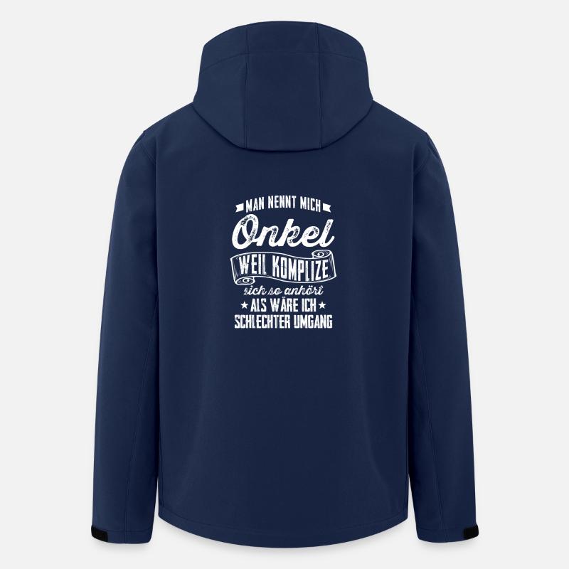 Uncle = accomplice? - Gift - Men’s Recycled Softshell Jacket by Stanley/Stella - navy