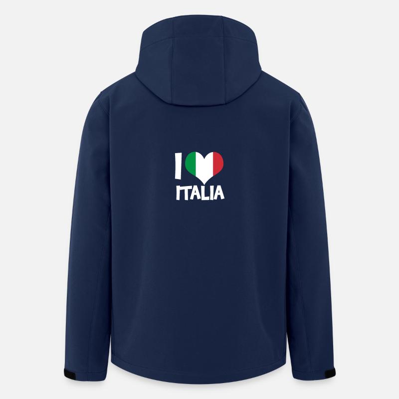 Italien - Recycelte Männer Softshell-Jacke von Stanley/Stella - Navy