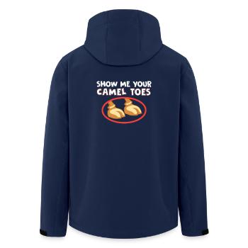 06 MONTREZ-MOI VOS PIEDS DE CAMEL 01 - Veste softshell homme en polyester recyclé Stanley/Stella - marine - Dos - AI Model Male 185 light (185cm)