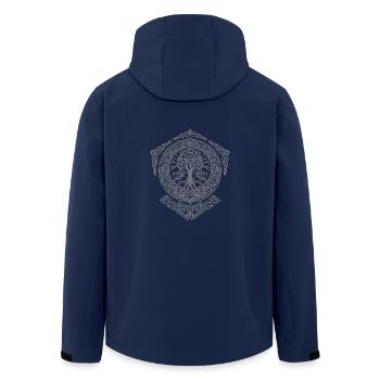 Tree of Life - Yggdrasil World Tree World ash Thor - Men’s Recycled Softshell Jacket by Stanley/Stella - navy - Back - AI Model Male 185 light (185cm)