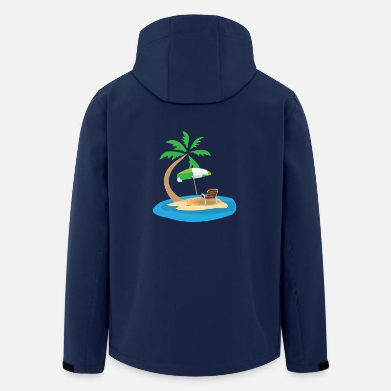Palm Beach - Recycelte Männer Softshell-Jacke von Stanley/Stella - Navy