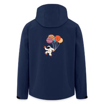 Space Astronaut - Men’s Recycled Softshell Jacket by Stanley/Stella - navy - Back - AI Model Male 185 light (185cm)