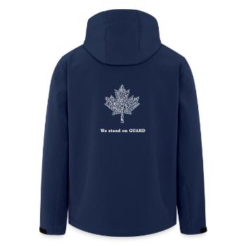 Canada Maple People Gift Hospitality - Men’s Recycled Softshell Jacket by Stanley/Stella - navy - Back - AI Model Male 185 light (185cm)