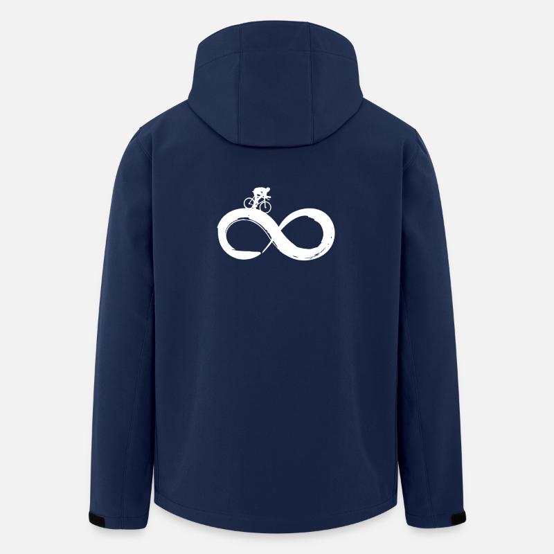 Rennrad Infinity - Recycelte Männer Softshell-Jacke von Stanley/Stella - Navy