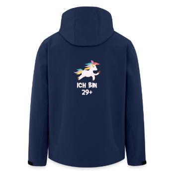Ich bin 30 Jahre alt Geburtstag Einhorn Geschenk - Recycelte Männer Softshell-Jacke von Stanley/Stella - Navy - Hinten - AI Model Male 185 light (185cm)