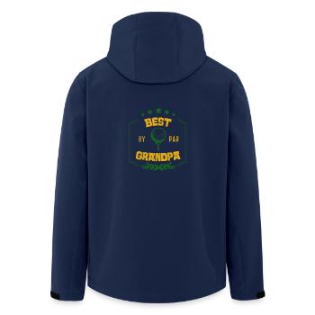 Funny Golf Grandpa Best By Par Grandpa Golfing - Men’s Recycled Softshell Jacket by Stanley/Stella - navy - Back - AI Model Male 185 light (185cm)