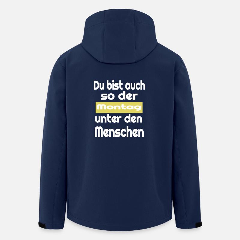 ich hasse Montag Ich hasse Menschen - Recycelte Männer Softshell-Jacke von Stanley/Stella - Navy