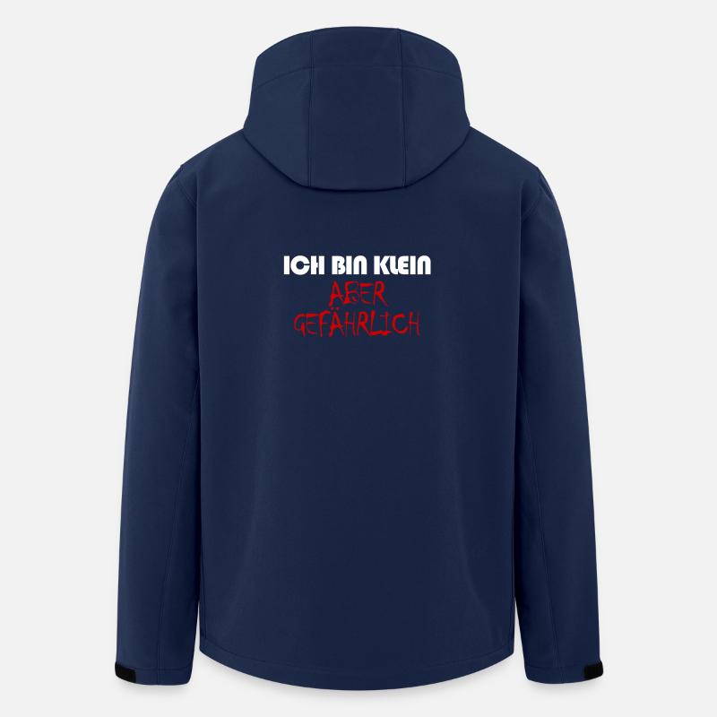 Klein aber gefährlich - Recycelte Männer Softshell-Jacke von Stanley/Stella - Navy