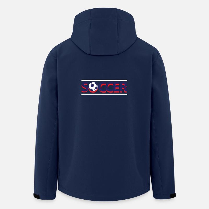Fußball Soccer - Recycelte Männer Softshell-Jacke von Stanley/Stella - Navy
