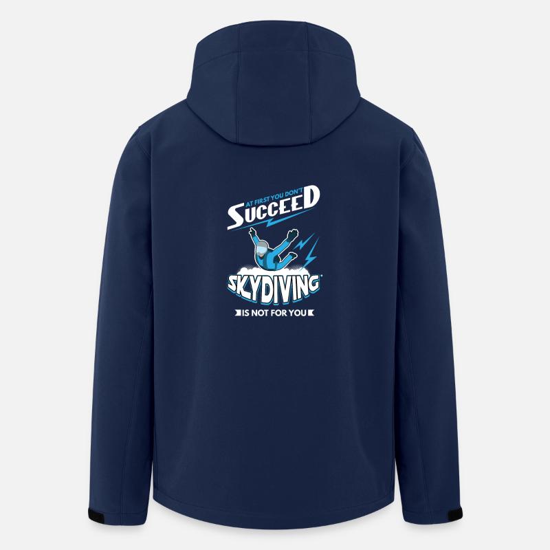 Parachutisme en parachutisme - Veste softshell homme en polyester recyclé Stanley/Stella - marine