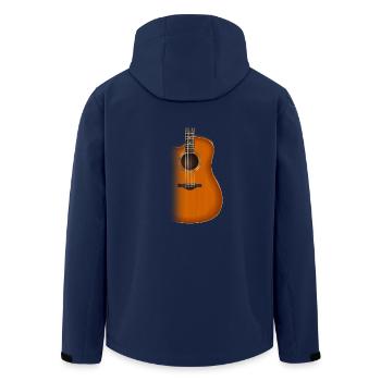 Guitare acoustique Musicien Music Guitariste cadeau - Veste softshell homme en polyester recyclé Stanley/Stella - marine - Dos - AI Model Male 185 light (185cm)
